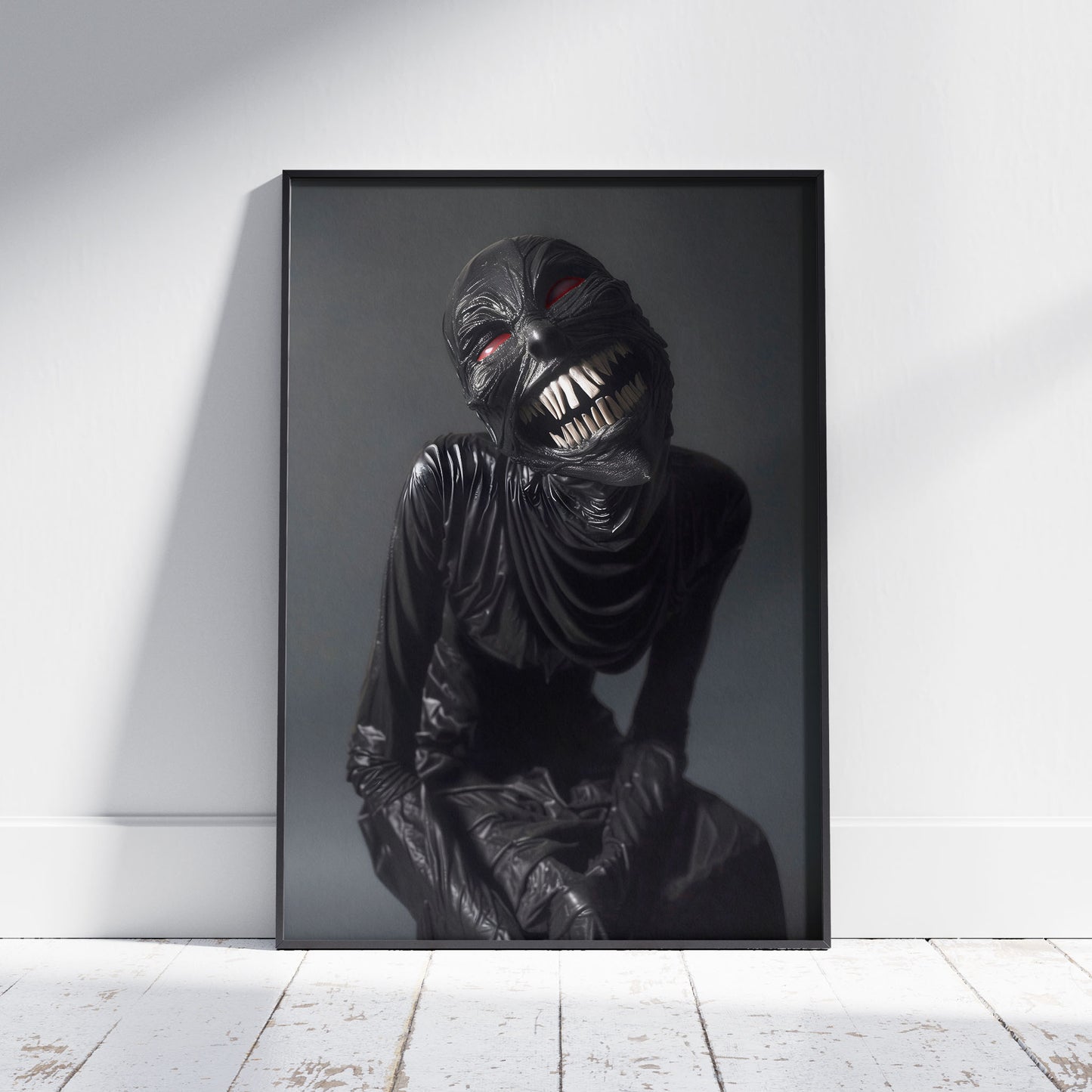 Scary Bold Beauty Having Fun Poster - Gothic Dark Wall Art Print