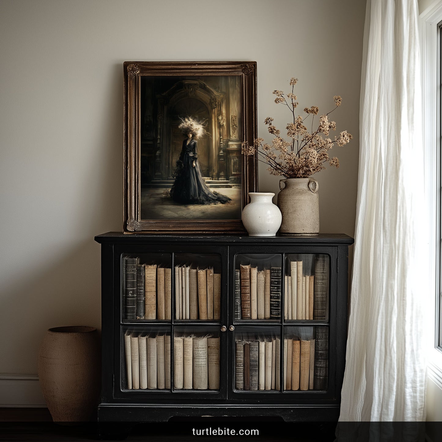 Bad Hair Day Gothic Wall Art - Victorian Woman Dark Fantasy Print