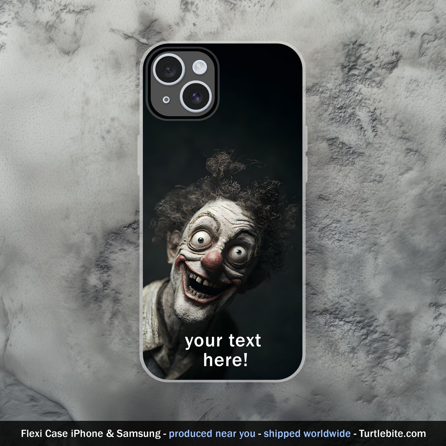 Customizable Insane Clowncore Phone Case - Dark Wacky Cover for iPhone 15 Pro Max 14 13 12 11 Plus Samsung S24 Ultra S23 S22 S21 S20