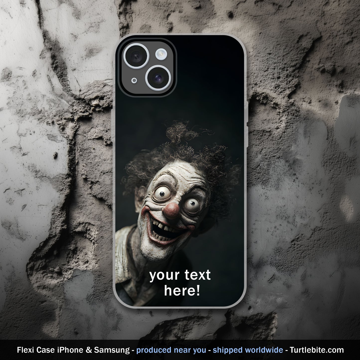 Customizable Insane Clowncore Phone Case - Dark Wacky Cover for iPhone 15 Pro Max 14 13 12 11 Plus Samsung S24 Ultra S23 S22 S21 S20