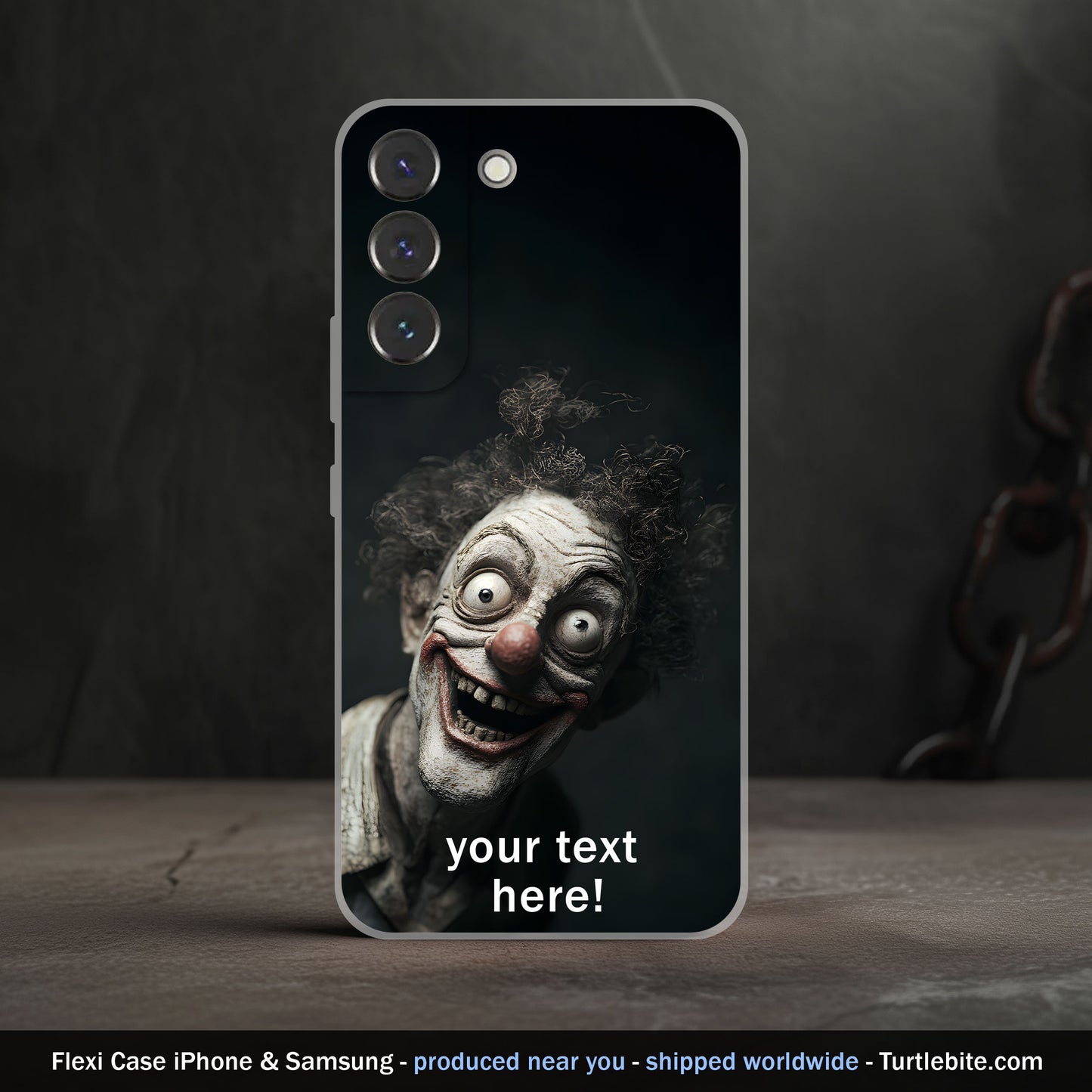 Customizable Insane Clowncore Phone Case - Dark Wacky Cover for iPhone 15 Pro Max 14 13 12 11 Plus Samsung S24 Ultra S23 S22 S21 S20