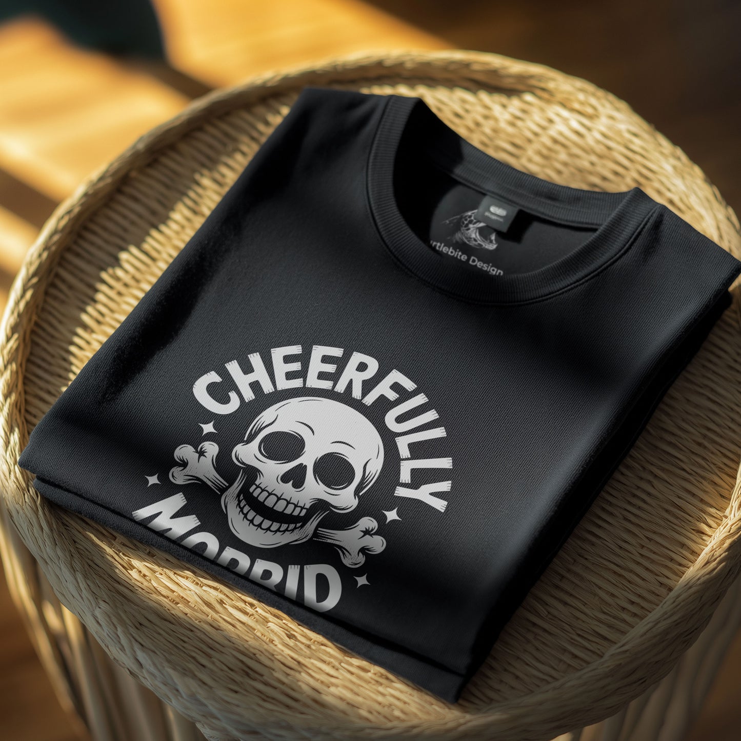 Sarcastic morbid humor gothic shirt skull and bones graphic witty conversation starter tee