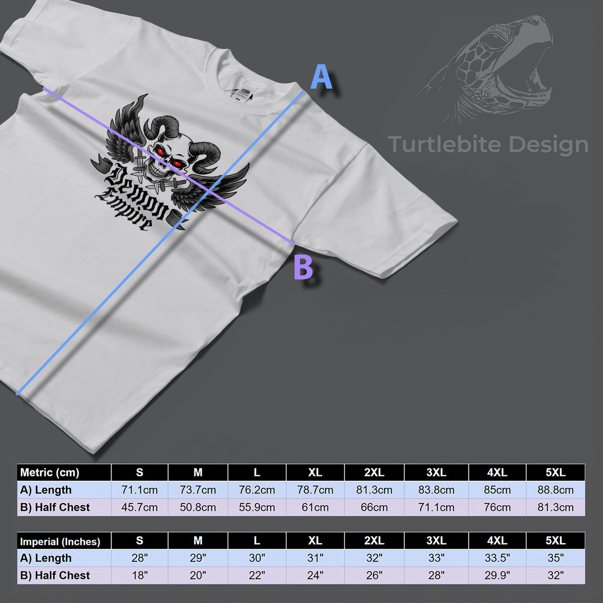 Demon Skull Shirt – Winged Gothic Metal Tee