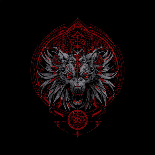Demonic Wolf T-Shirt, Occult Gothic Horror Apparel
