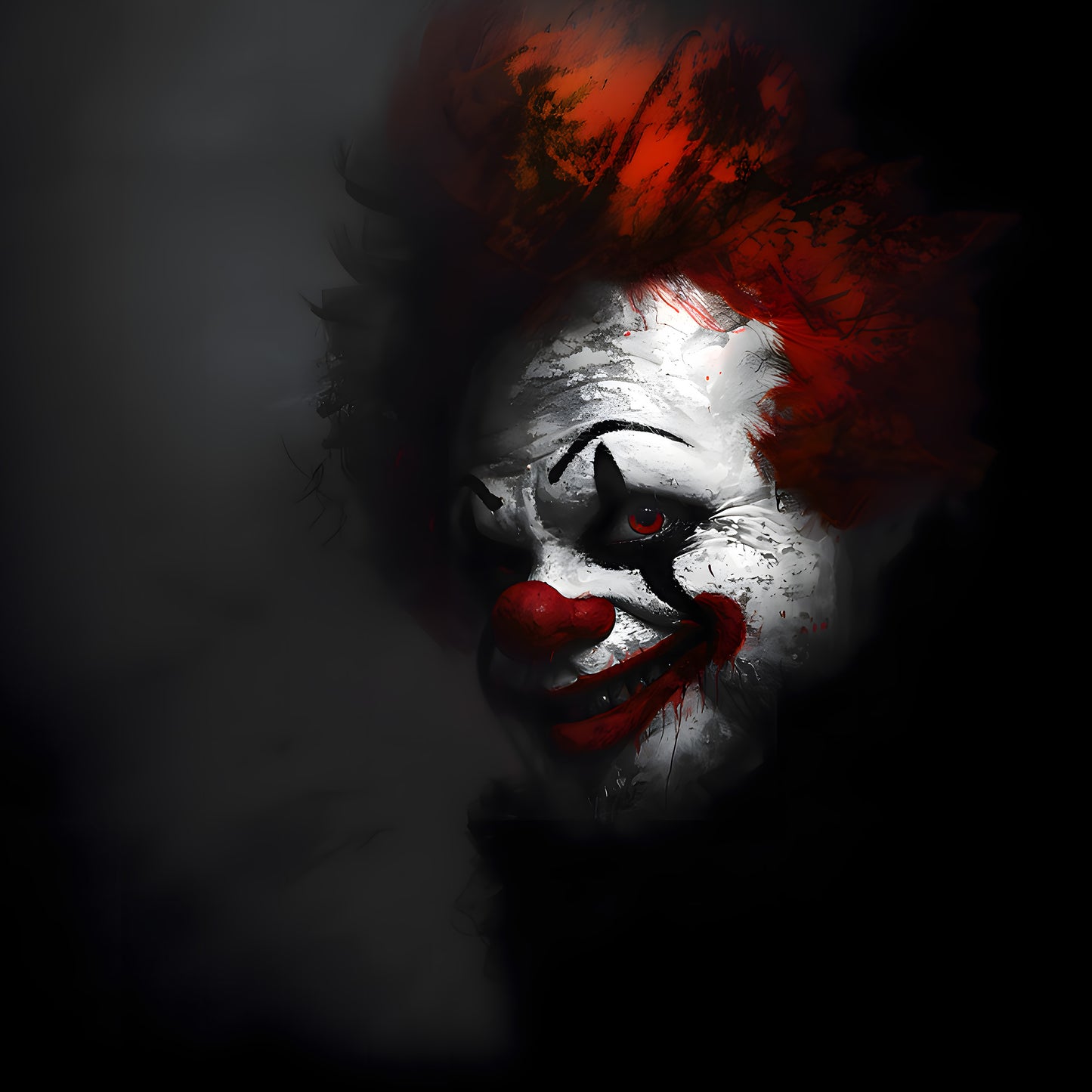 Dark Clowncore Poster - Gothic Wall Art