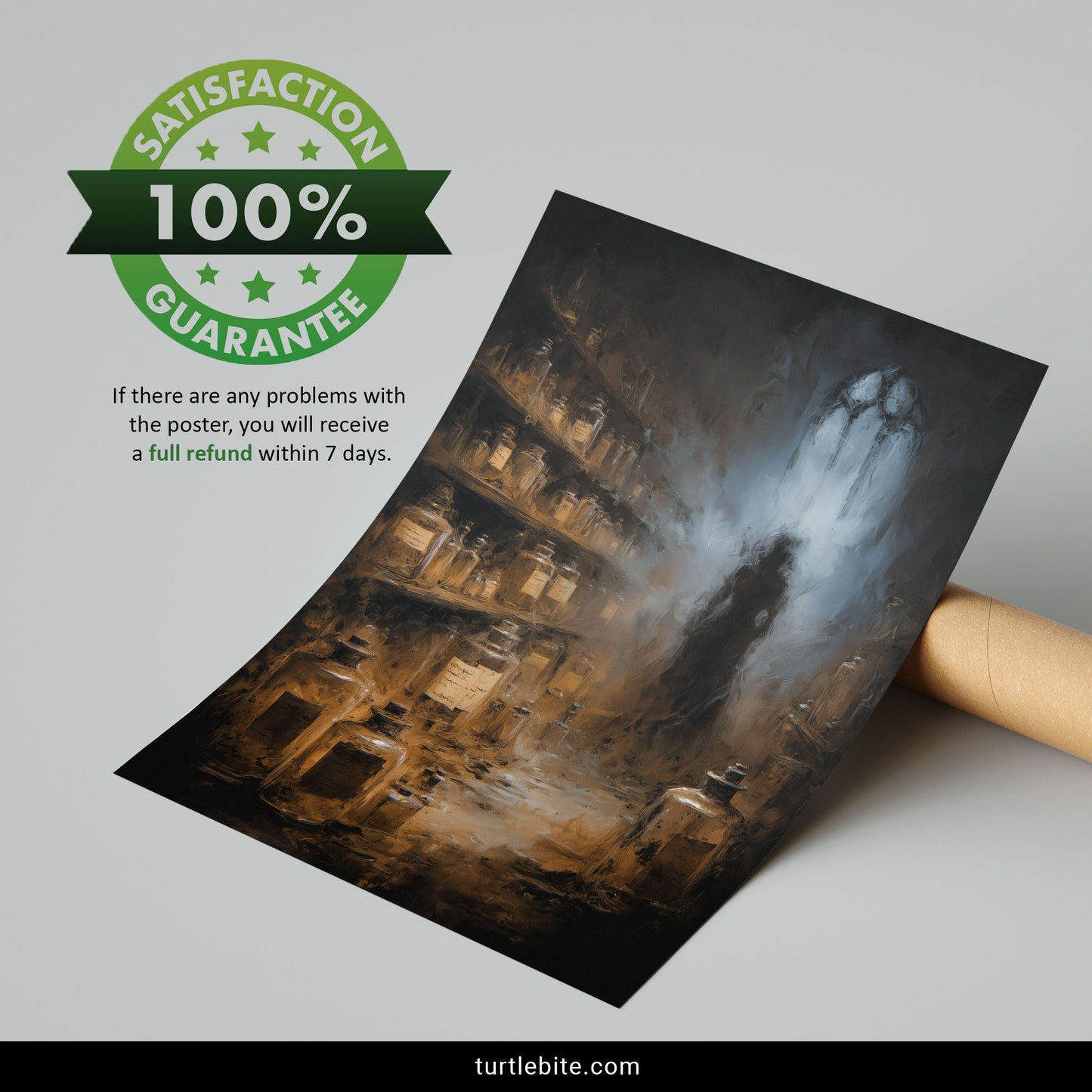 Gothic Alchemy Laboratory Art Print, Dark Soul Poster