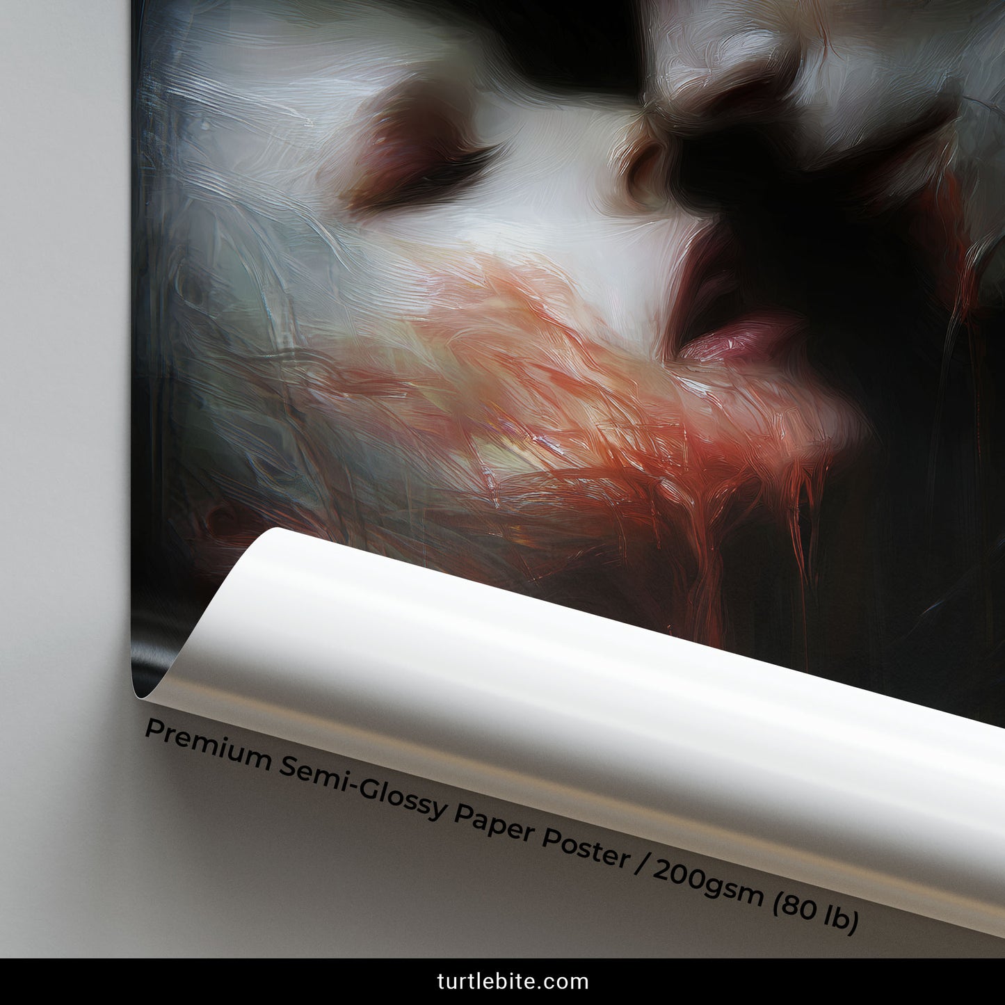 Gothic Vampire Art Print, Dark Romance Poster Decor