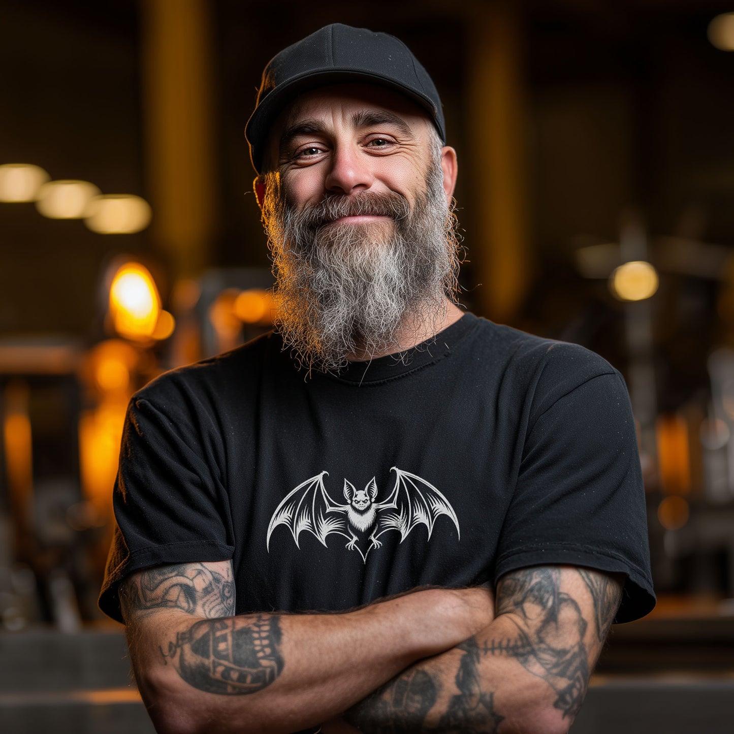 Gothic Bat T-Shirt – Demon Wings Graphic Tee