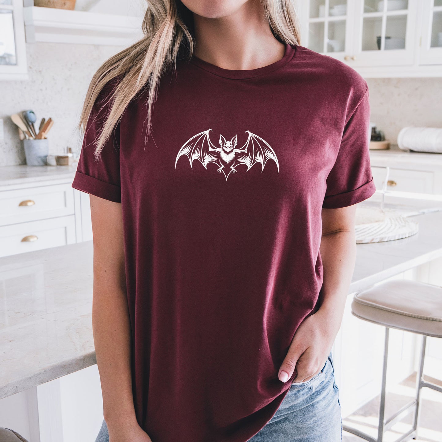 Gothic Bat T-Shirt – Demon Wings Graphic Tee