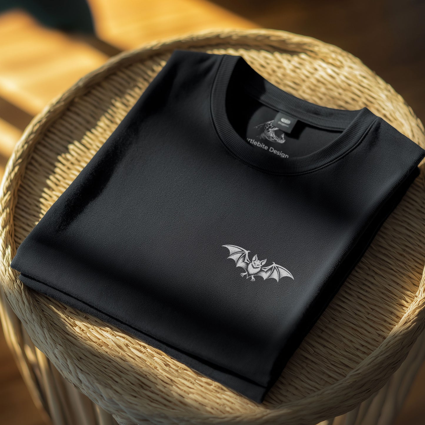 Gothic Bat T-Shirt – Vintage Woodcut Vampire Bat Tee