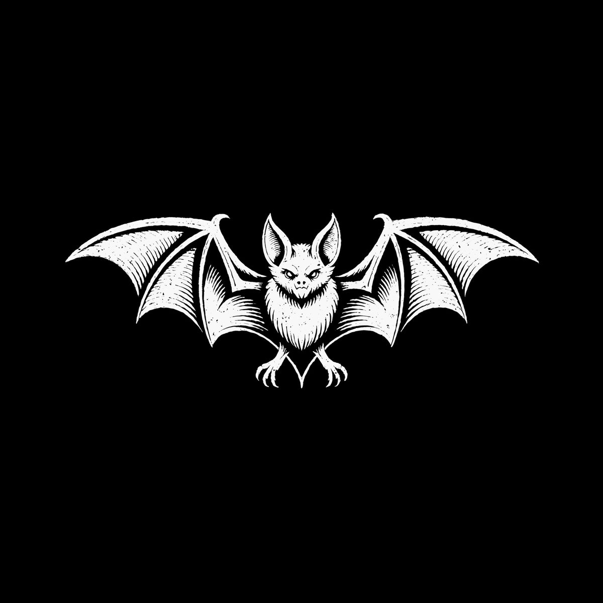Gothic Bat T-Shirt – Vintage Woodcut Vampire Bat Tee