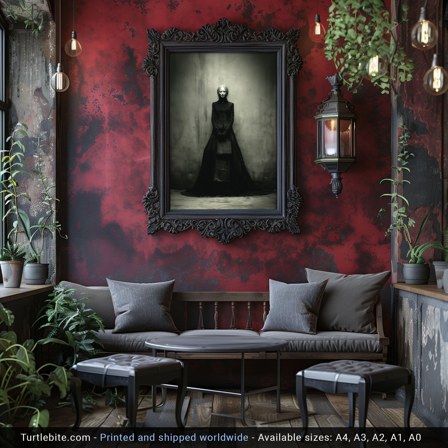 Haunting Victorian Portrait Print - Gothic Wall Art