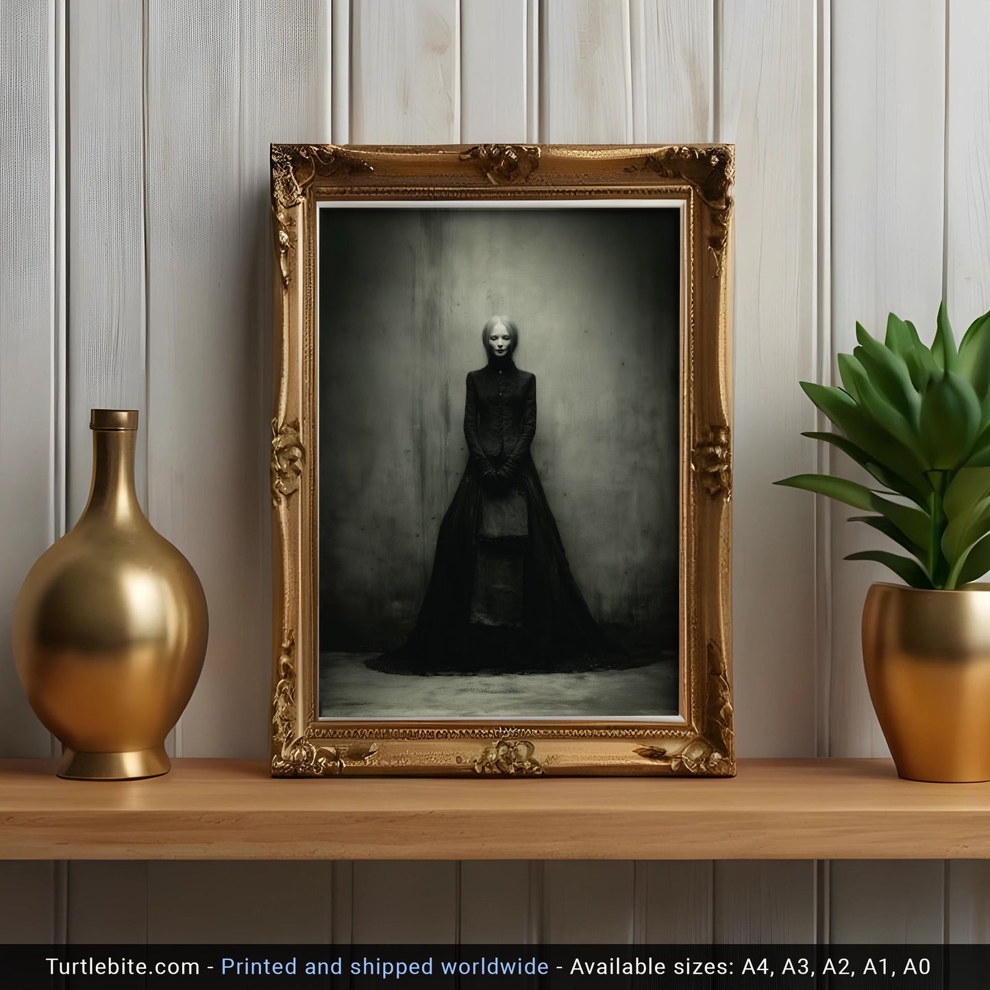 Haunting Victorian Portrait Print - Gothic Wall Art