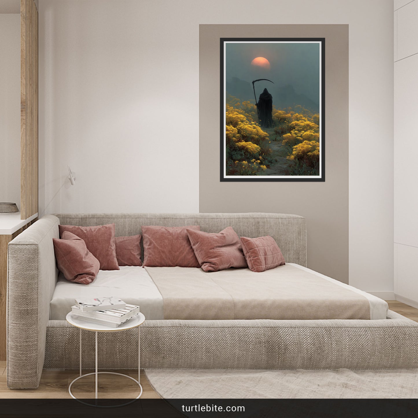 Grim Reaper Art Print - Gothic Wall Decor Poster