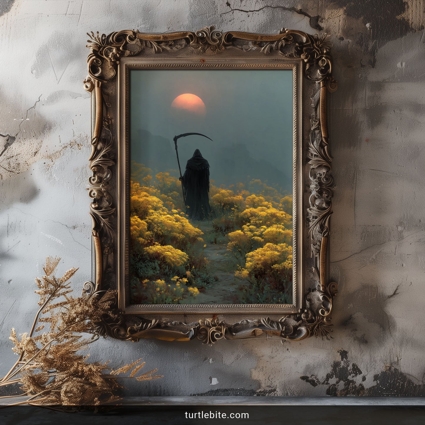 Grim Reaper Art Print - Gothic Wall Decor Poster