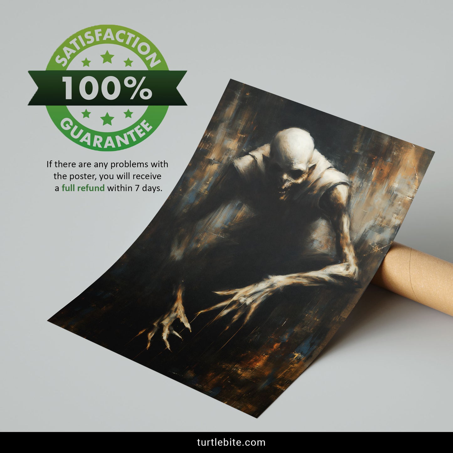 Nosferatu Vampire Painting, Gothic Horror Art Print