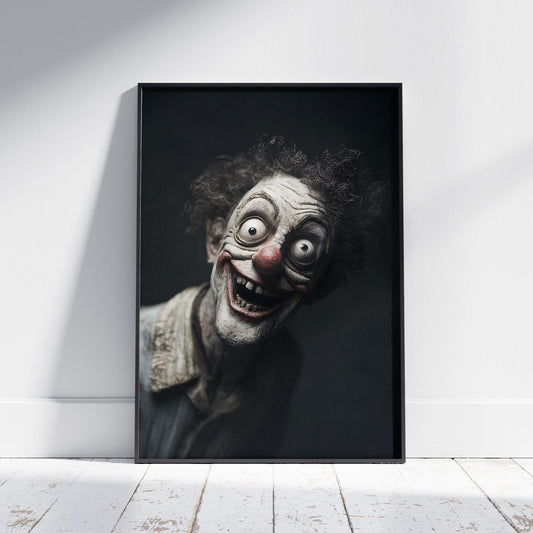 Insane Clowncore Poster - Dark Art Print - Witchy Clown Gifts - Dark Academia