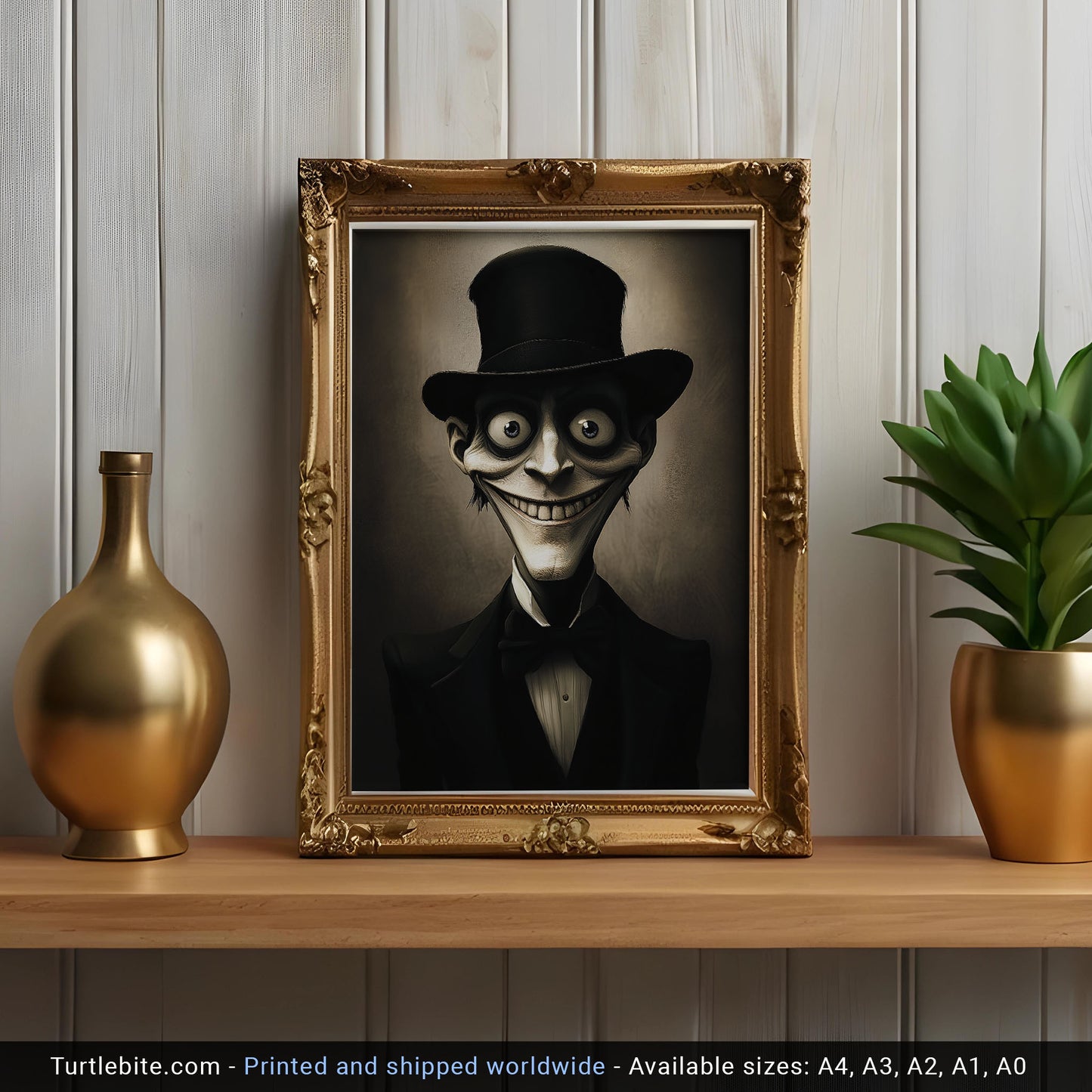 Snake Oil Salesman Painting, Dark Academia Poster, Dark Humor Wall Art, Sneaky Vintage Salesman