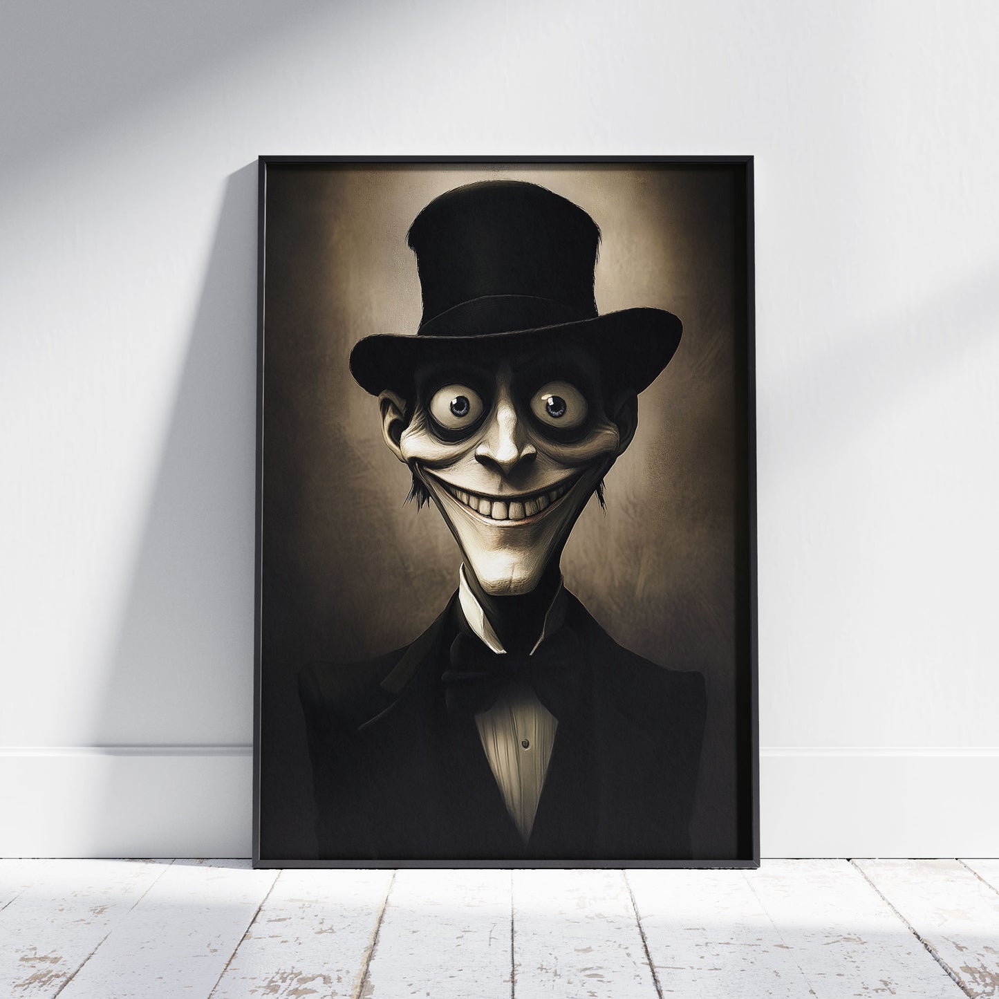 Snake Oil Salesman Painting, Dark Academia Poster, Dark Humor Wall Art, Sneaky Vintage Salesman