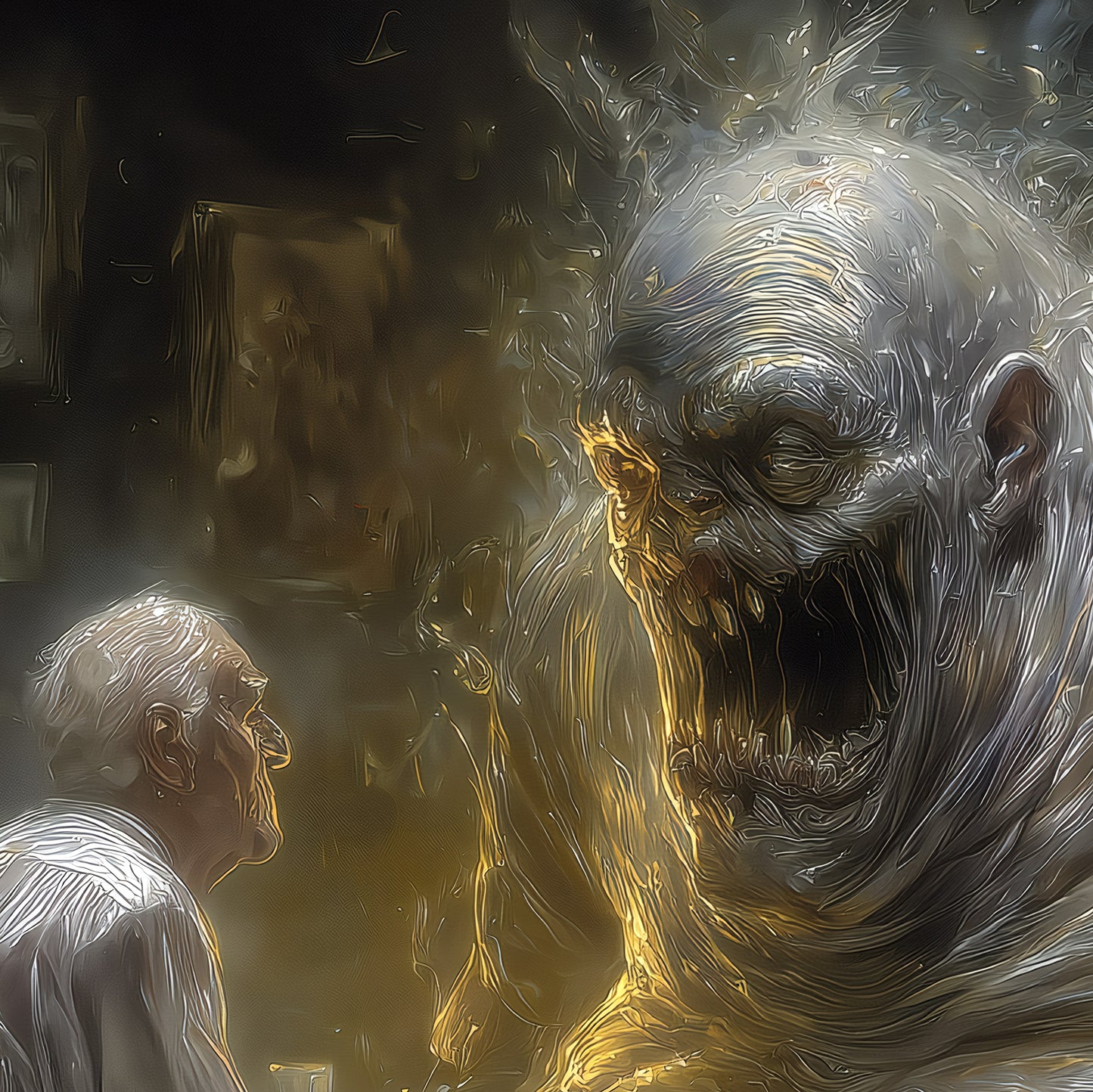 Inner Demon Art Print, Dark Surreal Monster Poster
