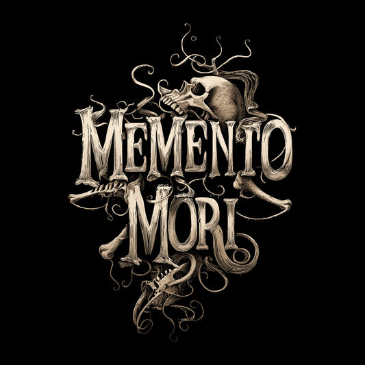 Memento Mori Skull T-Shirt, Dark Art Gothic Clothing