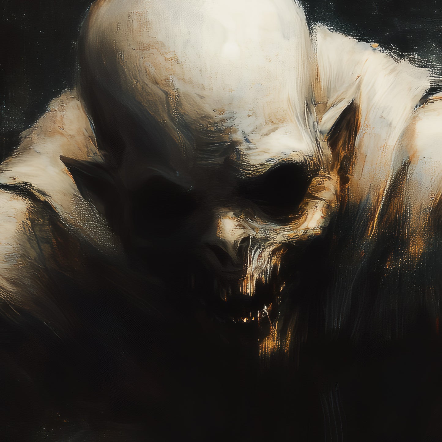 Nosferatu Vampire Painting, Gothic Horror Art Print