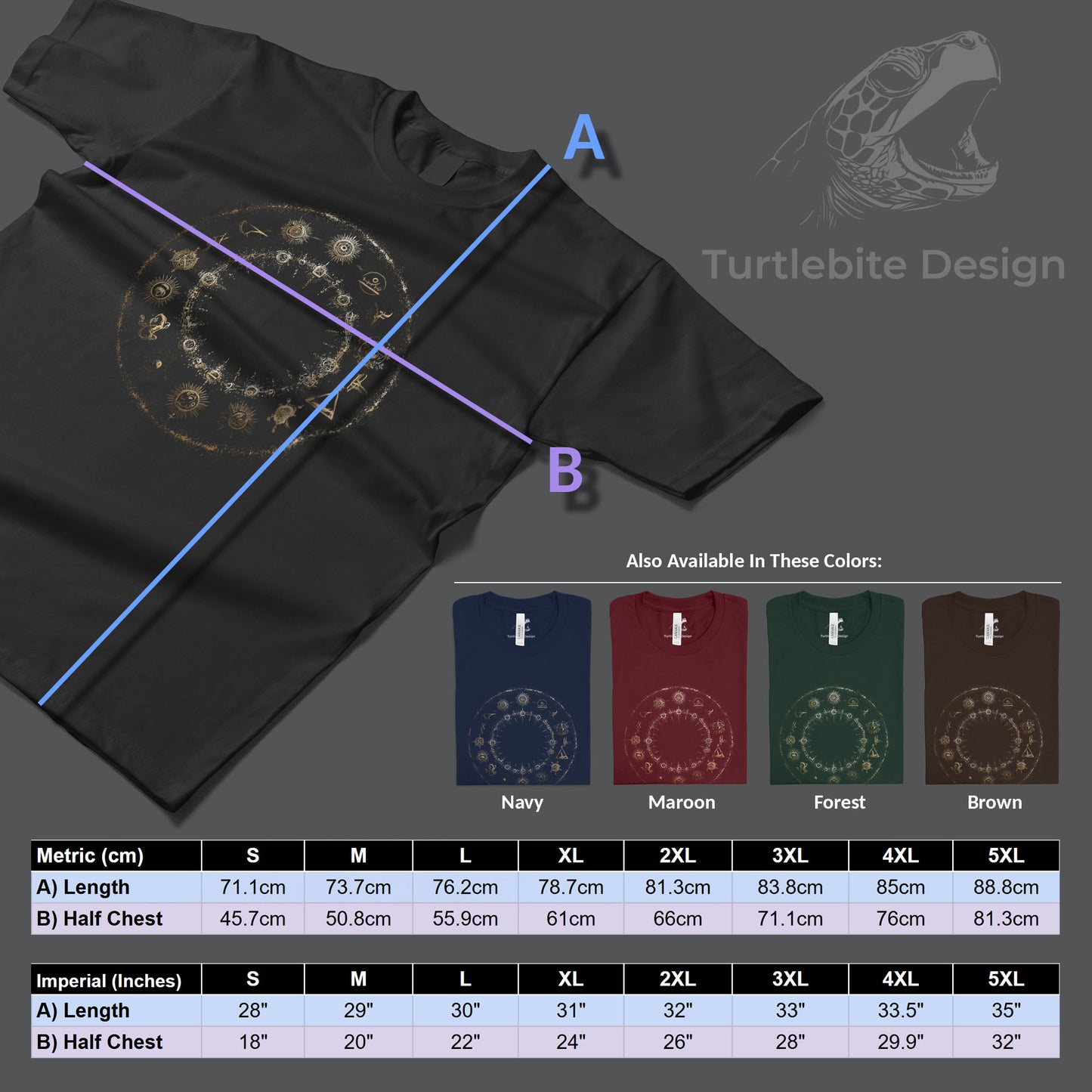 Occult Celestial Circle T-Shirt, Witchy Gothic Fashion