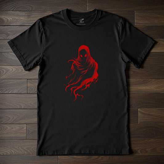 Red Death Ghost Gothic T-Shirt - Dark Art Horror Tee