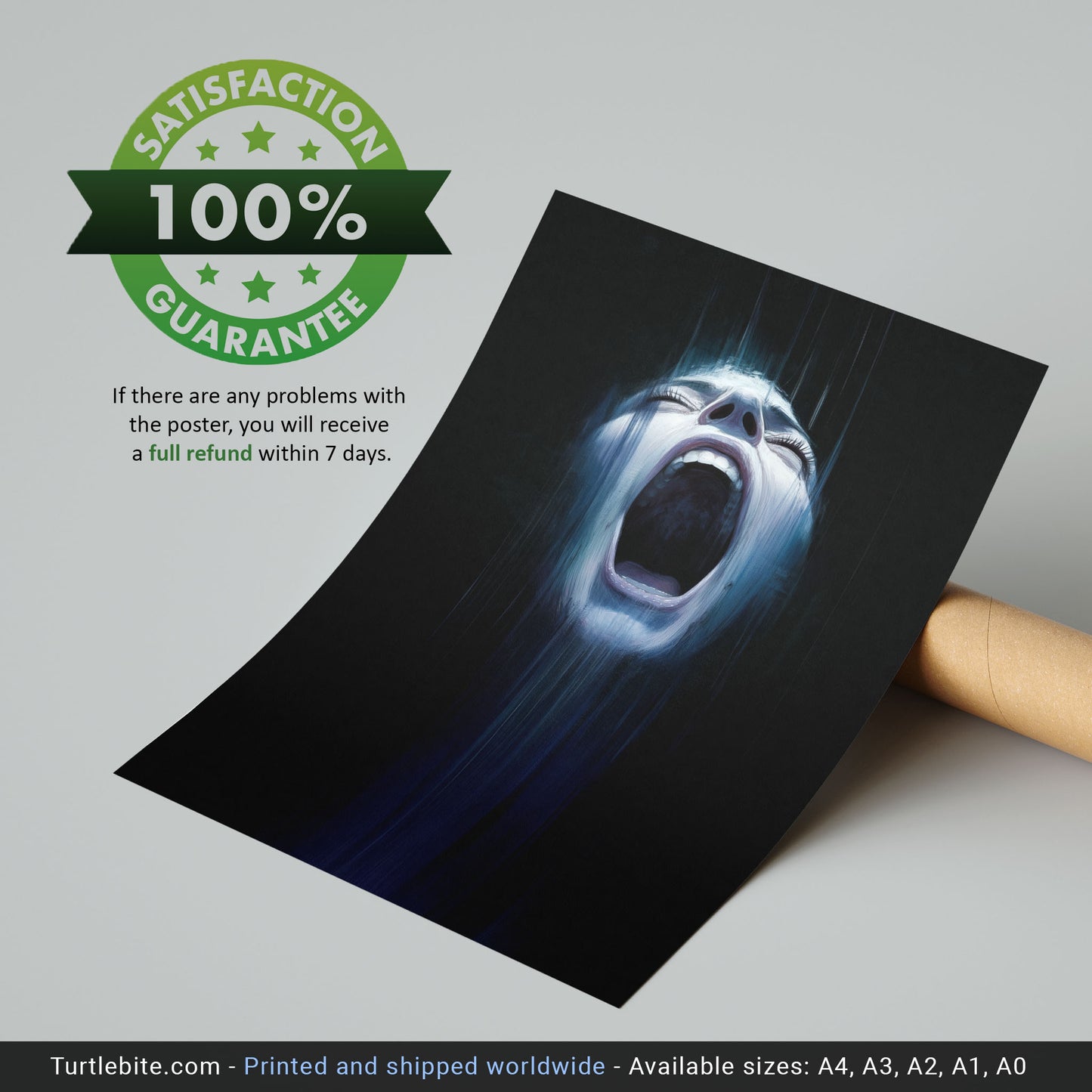 Scream Art Print - Dark Horror Wall Art Gothic Poster