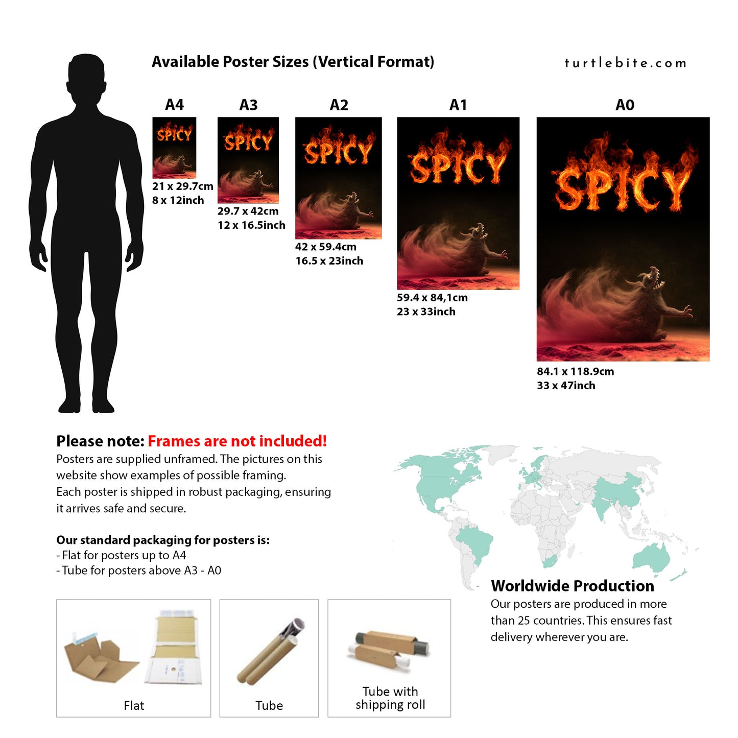 Spicy Kitchen Art - Fire Wall Poster | Hot Sauce Gift