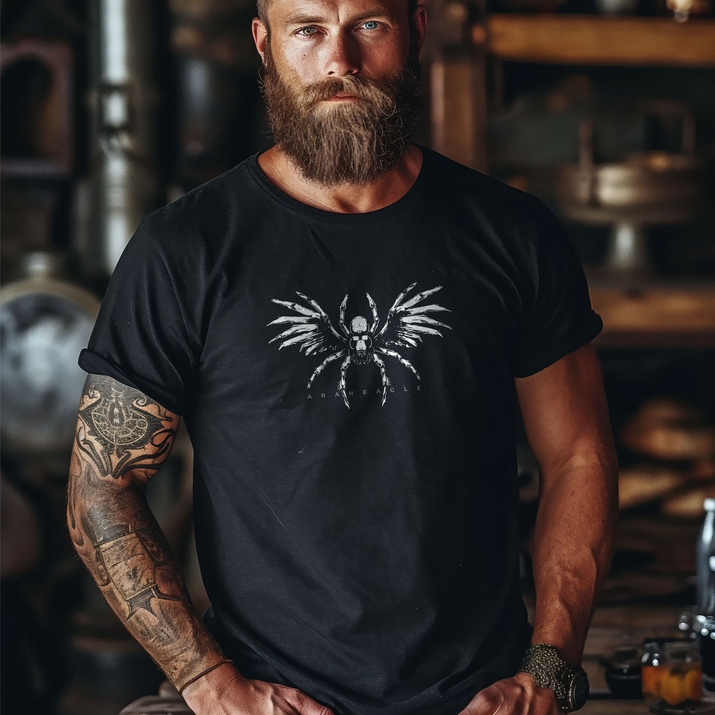 Araneagle Spider Eagle Hybrid Graphic T-Shirt