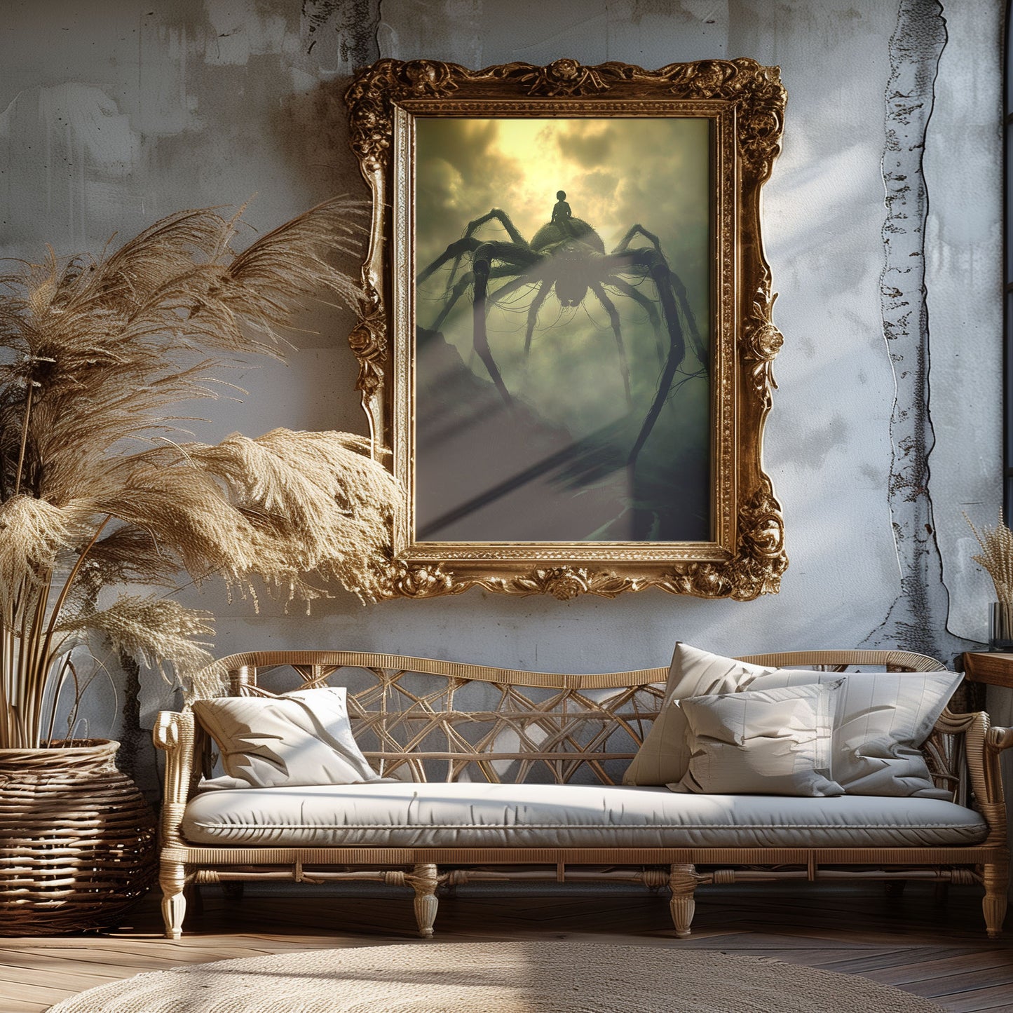 Spooky Spiderboy Wall Art: Huge Creepy Spider Poster - Gothic Print