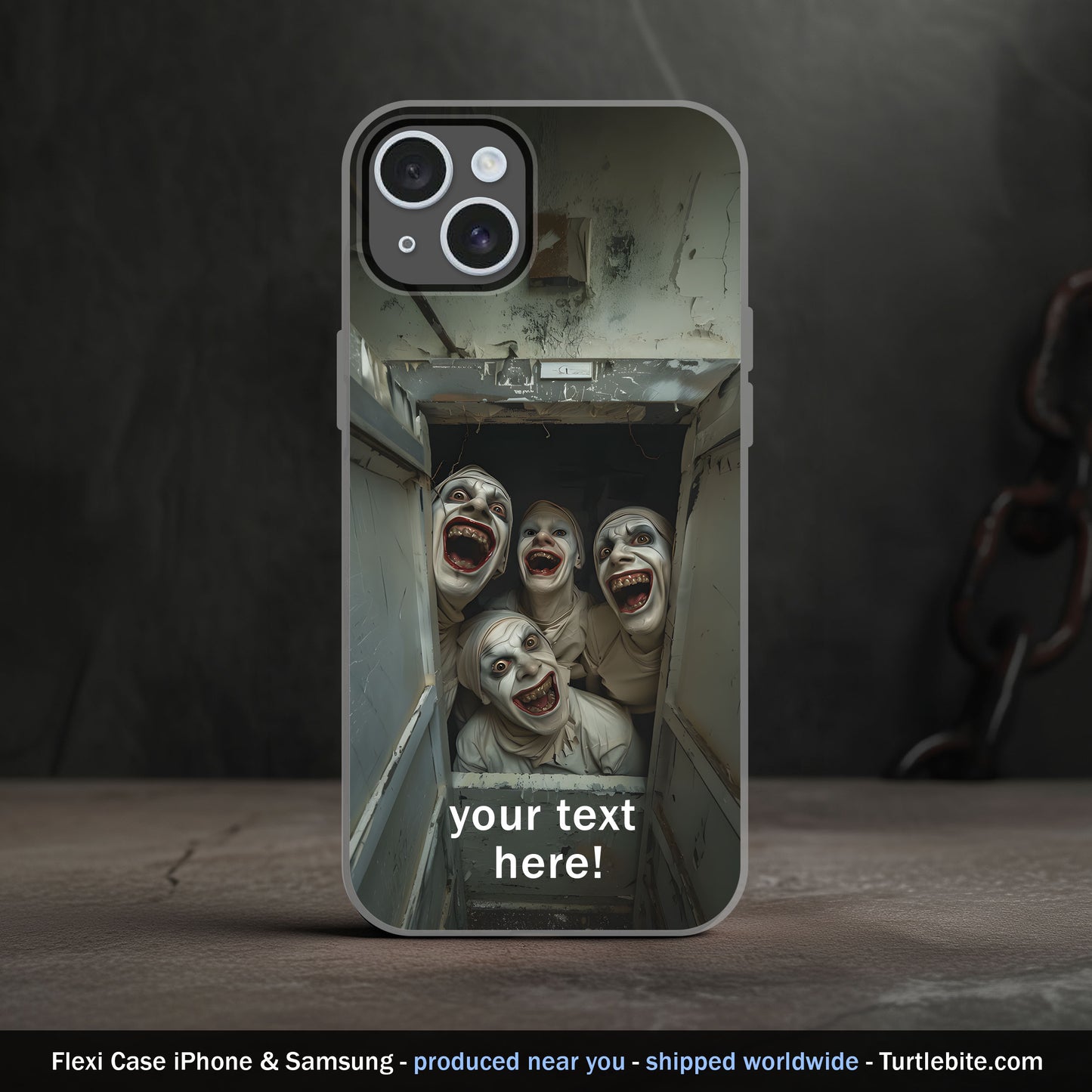 Tadaaa! Creepy Good Old Friends Phone Case - Cover for iPhone 15 Pro Max 14 13 12 11 Plus, Samsung S24 Ultra S23 S22 S21 S20