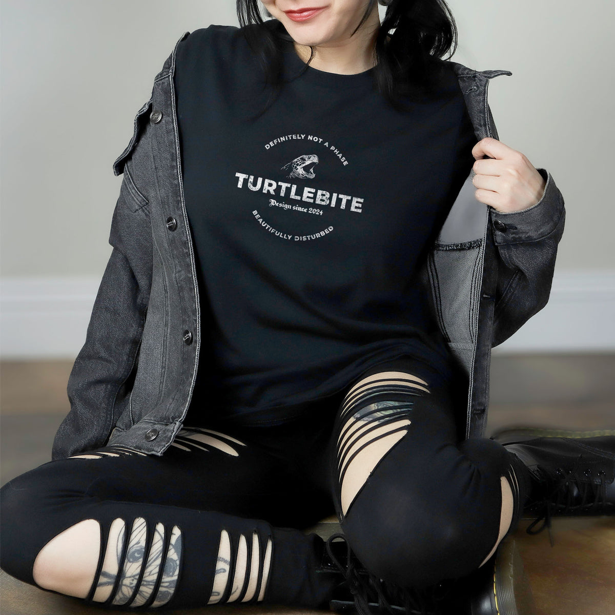 Turtlebite Gothic Tee – Definitely Not a Phase T-Shirt