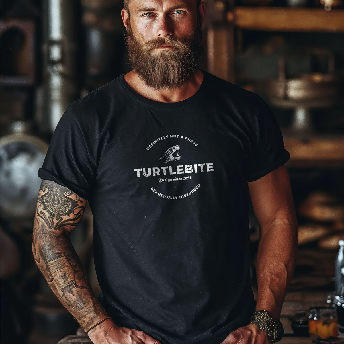 Turtlebite Gothic Tee – Definitely Not a Phase T-Shirt