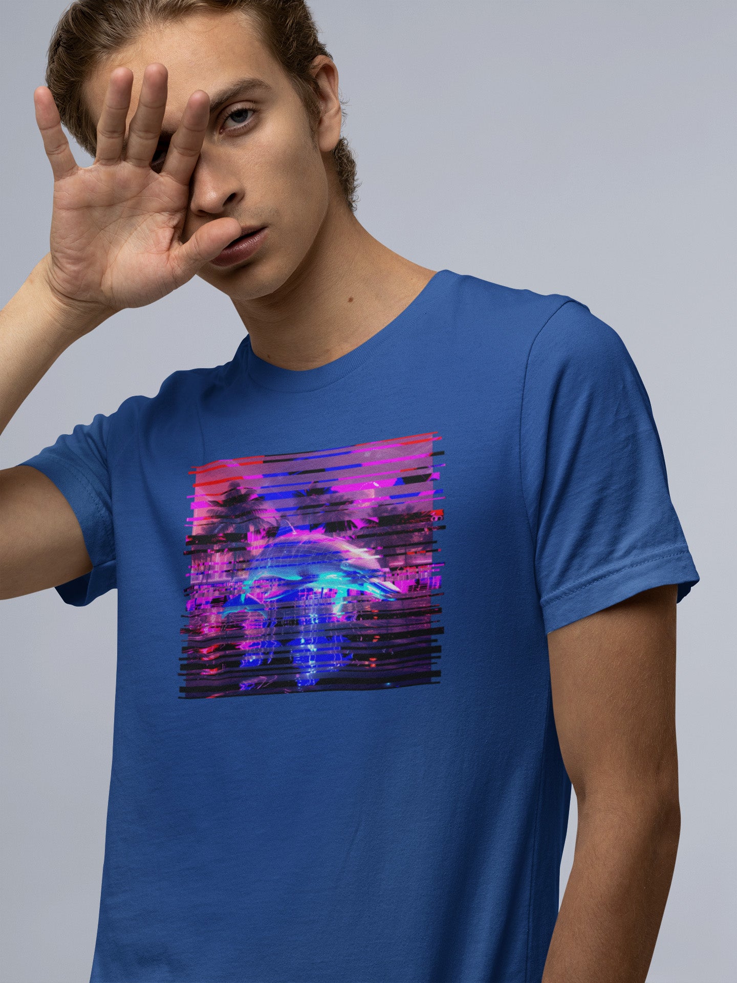 Vaporwave Dolphin Retro T-Shirt