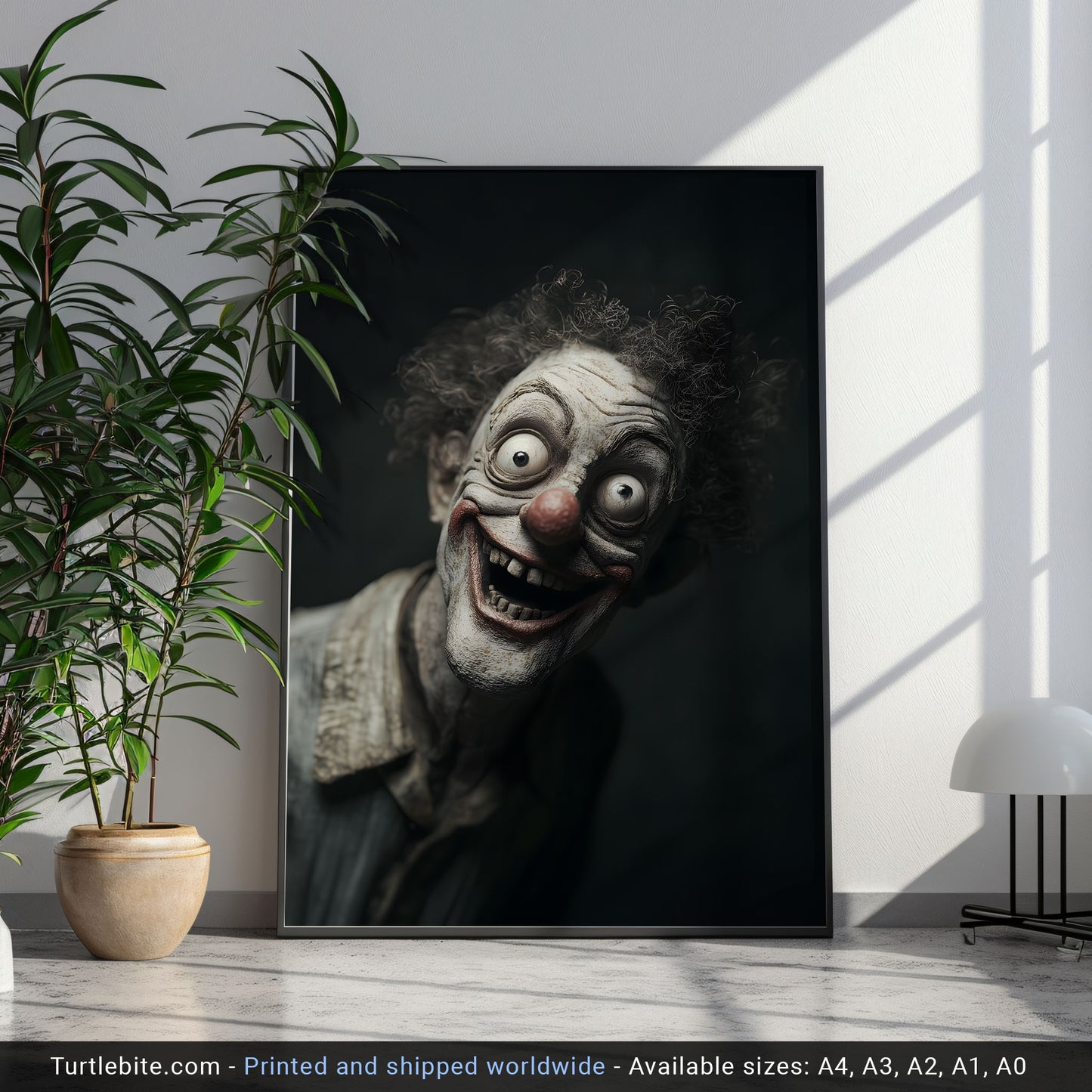 Insane Clowncore Poster - Dark Art Print - Witchy Clown Gifts - Dark Academia