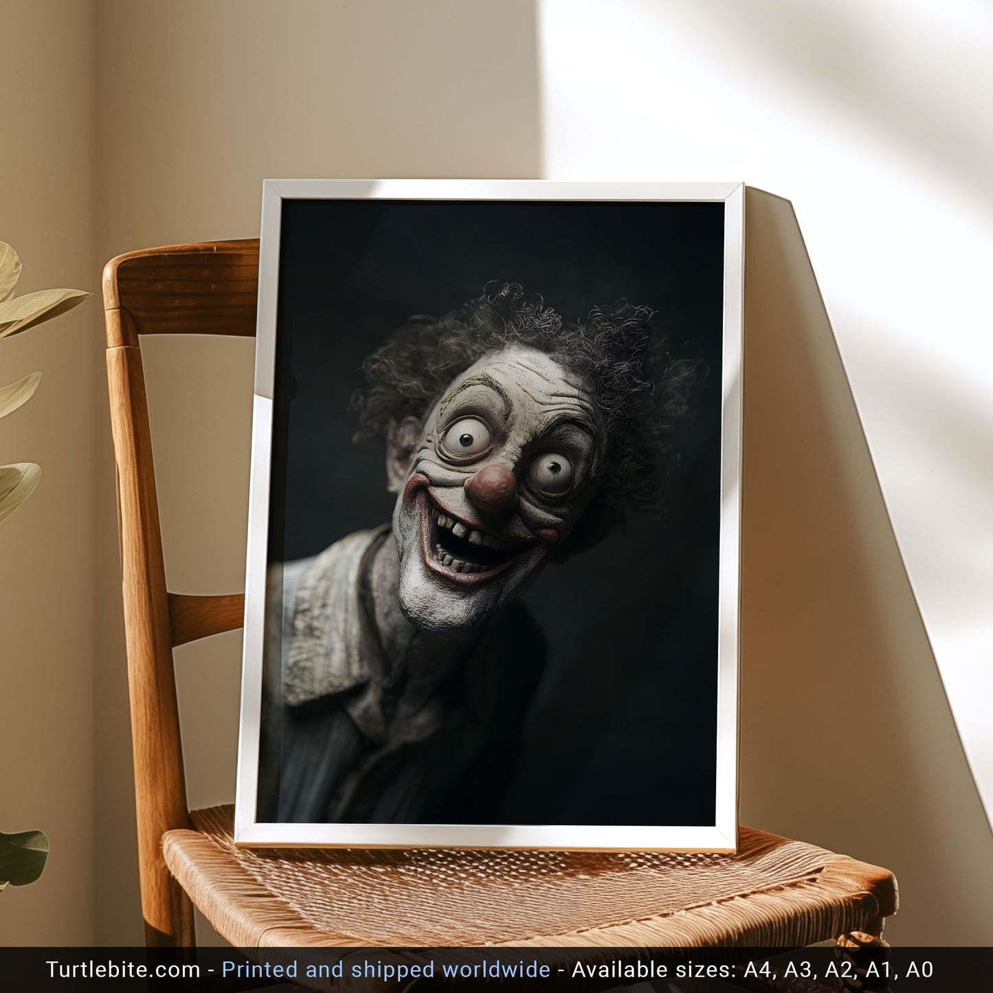 Insane Clowncore Poster - Dark Art Print - Witchy Clown Gifts - Dark Academia